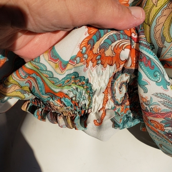 Off-the-Shoulder Floral-Print Blouson - Picture 3 of 6